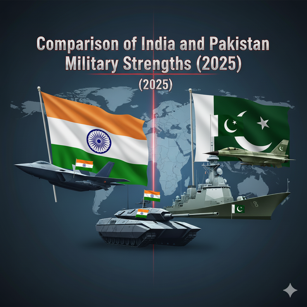 Comparison of India and Pakistan Military Strengths (2025)