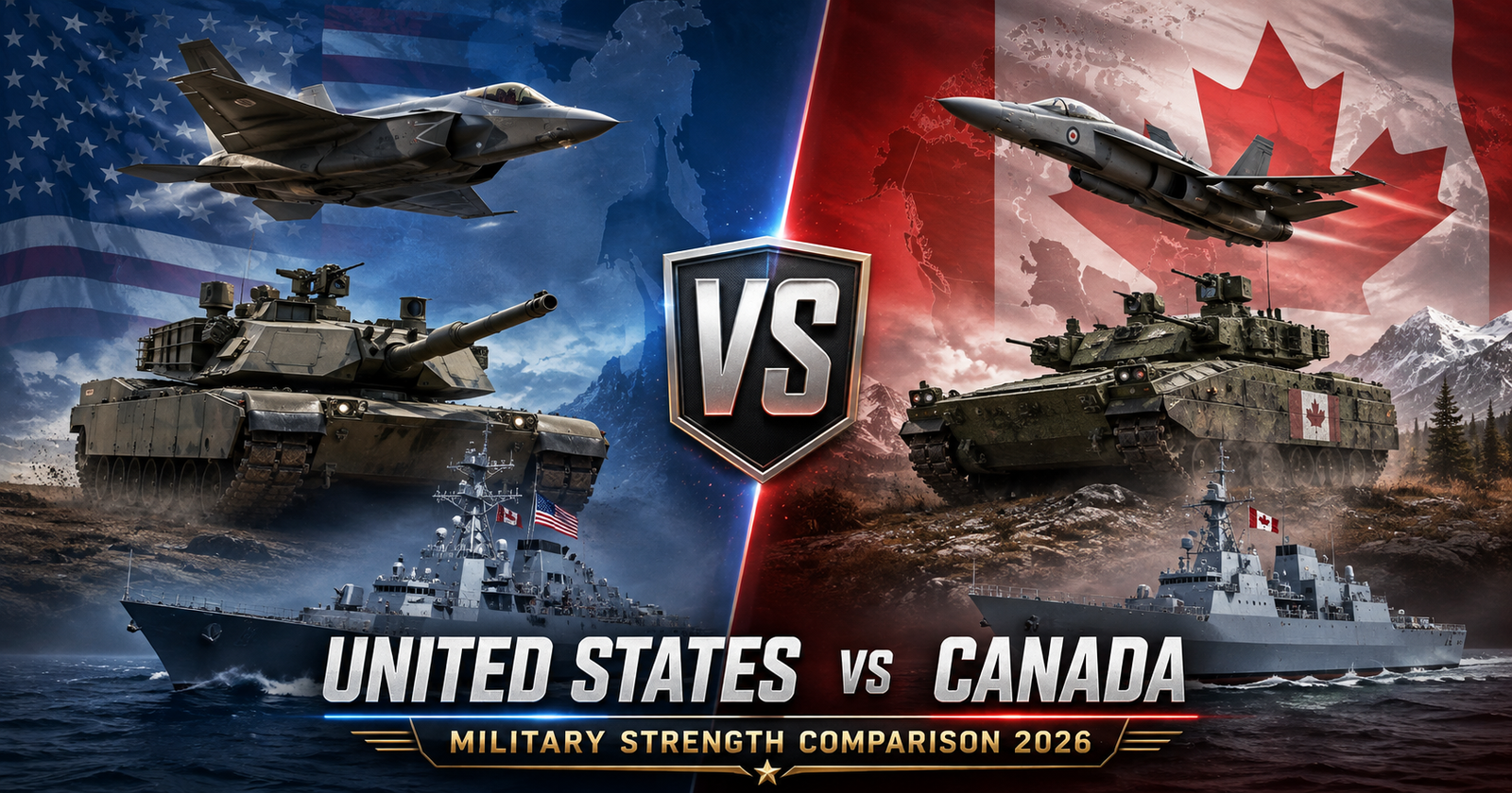 Comparison of United States and Canada Military Strengths (2026