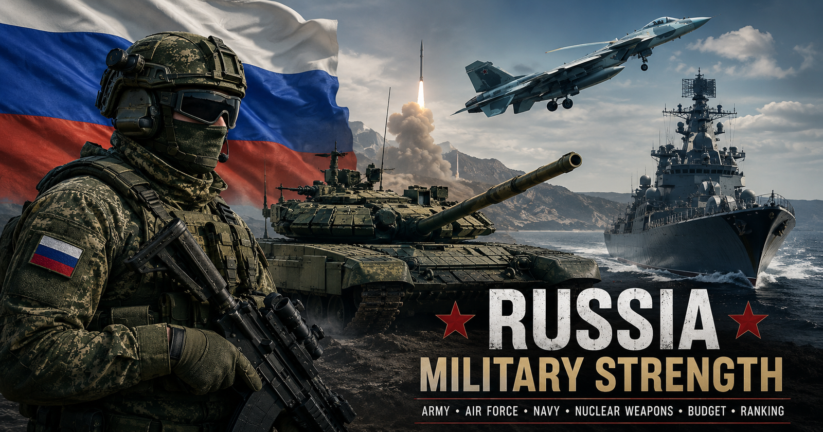 Russia Military Strength: Army, Air Force, Navy, Nuclear Weapons, Budget & Ranking